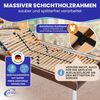 Coemo Lattenrost Multira 70x200 cm Kopfteil verstellbar mit 28 Federleisten Selbstmontage Bild 3