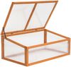 MCombo Frühbeet Gewächshaus Treibhaus Frühbeetkasten 0698, Aufsatz Pflanzenbeet, mit Abdeckung für Jungpflanzen , aus Holz und Polycarbonat, 59 x 100 x 40 cm Bild 2