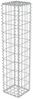 vidaXL Gabionenwand mit Abdeckung Verzinkter Stahl 20×20×100 cm 143575 Bild 2