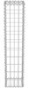 vidaXL Gabionenwand mit Abdeckung Verzinkter Stahl 20×20×100 cm 143575 Bild 4