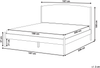 Bett mit Lattenrost Kiefernholz CLAIRAC 180 x 200 cm Hellbraun Bild 2