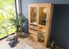 Vitrine Wild-/ Zerreiche 110x42x200 Eiche natur geölt MONTREUX #118 Bild 2