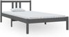 Massivholzbett Grau 100x200 cm [814876] Bild 2