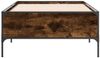 vidaXL Bettgestell Räuchereiche 75x190 cm Holzwerkstoff und Metall 844993 Bild 4