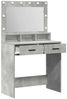 vidaXL Schminktisch Beton Grau 79 x 41 x 135 cm Holzwerkstoff 865085 Bild 4