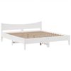 vidaXL Massivholzbett ohne Matratze Weiß 180x200 cm Kiefernholz 3323369 Bild 5