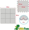 9 Teile Spielmatte Baby Puzzlematte - 30x30 Spielteppich Mint Bild 4