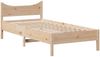 vidaXL Massivholzbett mit Kopfteil 90x200 cm Kiefer 3306312 Bild 5