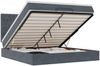 vidaXL Ottoman-Bett mit Matratzen & LEDs Dunkelgrau 160x200 cm Samt 3314403 Bild 2