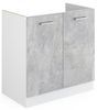 Spülenunterschrank R-Line Beton 80 cm ohne Arbeitsplatte Vicco Bild 4