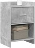 vidaXL Nachttische 2 pcs Betongrau 40 x 30 x 60 cm Holzwerkstoff 8010986 Bild 2