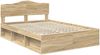 vidaXL Bettrahmen Sonoma 160 x 200 cm Massives Kiefernholz 3412873 Bild 4