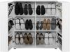 Finori Satos 02A Kommode / Schuhschrank, weiß | Schuhschrank für Flur | Maß: B x H x T ca. 100 x 110 x 34 cm | Schuhschrank mit Platz für bis zu 24 Paar Schuhe 2 Türen mit jeweils 2 Einlegeböden und 3 Kunststoffstangen zur Schuhfixierung Korpus jeweils 2 Einl... Bild 4