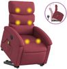 vidaXL Massagesessel mit Aufstehhilfe Weinrot Stoff 3203993 Bild 2