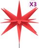 vidaXL LED-Weihnachtssterne 3 Stk. mit Erdspießen Faltbar Rot 57 cm 3190444 Bild 2