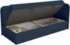 Selsey 'Calmmo' Jugendbett 90x200 mit Bettkasten, Chenille-Bezug, Kopfteil rechts, Dunkelblau Bild 4