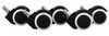 AMSTYLE 5er Set gebremste Hartbodenrollen schwarz/weiß 11mm/Durchmesser 50mm Bild 4