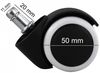 AMSTYLE 5er Set gebremste Hartbodenrollen schwarz/weiß 11mm/Durchmesser 50mm Bild 2