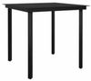 vidaXL 5-tlg. Garten-Essgruppe mit Kissen Schwarz Poly Rattan Glas 3334598 Bild 5