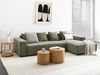 Ecksofa 4-Sitzer LUNGO Cord Grün linksseitig Bild 3