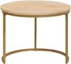 vidaXL Nesting-Couchtische 2 pcs Braun Massivholz Mango und Stahl 4104643 Bild 5