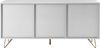 Sideboard MDF/Metall Weiß 150 x 40 x 70 cm Bild 5