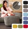 Green Bean® Indoor Sitzhocker Pouf 45x25cm EPS-Perlen Füllung & Cordstoff Kuschelig Weich Waschbar - Anthrazit Granitgrau Bild 5