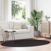 vidaXL Bereichsteppiche Oval HUARTE Schwarz 140 x 200 cm 4103652 Bild 1