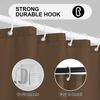 Duschvorhang Anti-schimmel 180x180 cm Wasserdicht Waschbar PEVA Kaffee Bild 3