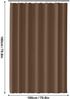 Duschvorhang Anti-schimmel 180x180 cm Wasserdicht Waschbar PEVA Kaffee Bild 2