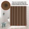 Duschvorhang Anti-schimmel 180x180 cm Wasserdicht Waschbar PEVA Kaffee Bild 5