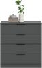 Kommode (B/H/T: 74x80x35 cm) in anthrazit Bild 2