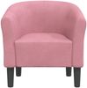 vidaXL Clubsessel Rosa Samt 356446 Bild 3