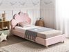Kinderbett Muschel Samtstoff NEULISE 90 x 200 cm Rosa Bild 3