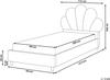 Kinderbett Muschel Samtstoff NEULISE 90 x 200 cm Rosa Bild 2