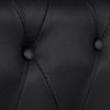 vidaXL Chesterfield-Sofa 3-Sitzer Kunstleder Schwarz 242370 Bild 5