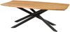 Esstisch Akazie 240x100x77 natur lackiert / Mikado-Beine rund schwarz Bild 1