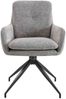 CLP 2er Set Esszimmerstühle Pickett Stoffbezug 180° Schwenkfunktion bis 150 kg,taupe Bild 4