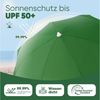 Sekey Sonnenschirm Ø180 cm Balkonschirm Terrassenschirm mit Schutzhülle und Bodenhülse, LxB: 180,00x180,00 cm, UV-Schutz 50+, höhenverstellbar, beidseitig um 30° knickbar Bild 3