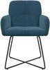 vidaXL Esszimmerstühle 2 pcs Samt (V) Blau 59 x 56,5 x 86 cm 42034300 Bild 3