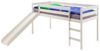 IDIMEX Hochbett BENNY Kinderbett mit Rutsche 90x200 cm aus Massivholz Weiß Bild 2