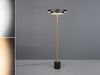 Dimmbare LED Stehlampe KEATON im modernen Design, Schwarz Gold, Höhe 138cm Bild 3