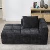 LVHOM Chaiselongue Schlafsofa mit Kissen, Lounge Sessel Relaxsessel Einzelsessel mit Seitentasche, Sofa Schlaffunktion, Sessel für Wohnzimmer Bild 2