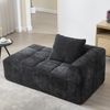 LVHOM Chaiselongue Schlafsofa mit Kissen, Lounge Sessel Relaxsessel Einzelsessel mit Seitentasche, Sofa Schlaffunktion, Sessel für Wohnzimmer Bild 4