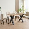 Albatros Esszimmerstühle 4er Set GARDA beige - Komfortabler Polsterstuhl für Modernes und Stilvolles Design am Esstisch - Küchenstuhl oder Stuhl Esszimmer mit hoher Belastbarkeit bis 110kg Bild 4