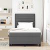 vidaXL Boxspringbett mit Matratze Dunkelgrau 120 x 190 cm Stoff 3342775 Bild 4