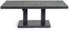 Esstisch Mantru Keramik Aluminium, modern höhenverstellbar, anthrazit, für 4–6 Personen Bild 2