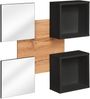 Diele Spiegel Easy T7 in Wotan und Schwarz 100 x 100 cm Bild 1