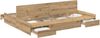 vidaXL Aufbewahrungsbettgestell Artisan-Eiche 140 x 190 cm 3335316 Bild 2