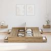 vidaXL Aufbewahrungsbettgestell Artisan-Eiche 140 x 190 cm 3335316 Bild 3